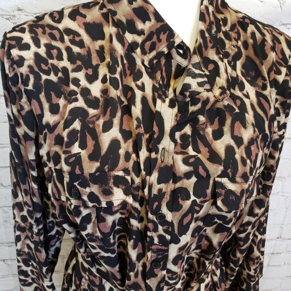 SALE PRICED>ANIMAL PRINT DRESS/ JACKET FROM ROMANS IN A SZ 18W... SO VERSITILE! - Picture 3 of 5